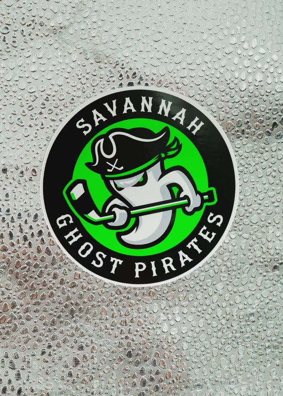 Savannah Ghost Pirates Circle Logo Sticker