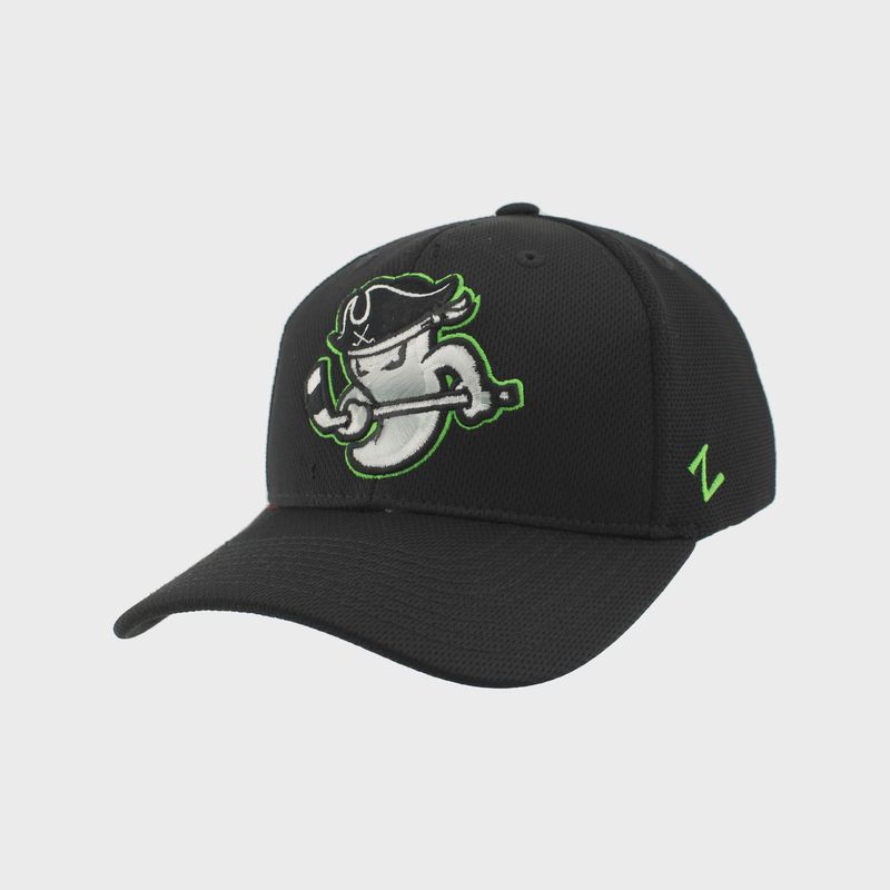 Savannah Ghost Pirates Smash Black Silvery Sub 3D Emb Hat
