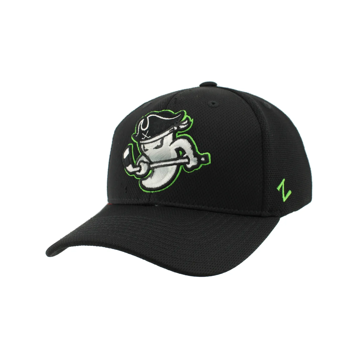 Savannah Ghost Pirates Smash Black Silvery Sub 3D Emb Hat