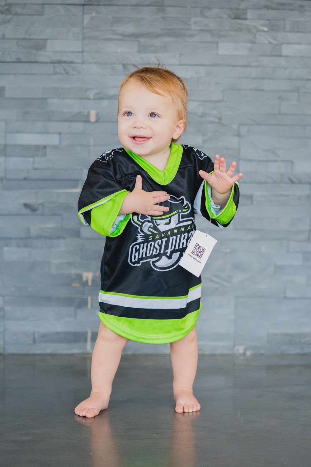 Savannah Ghost Pirates Toddler Black Jersey