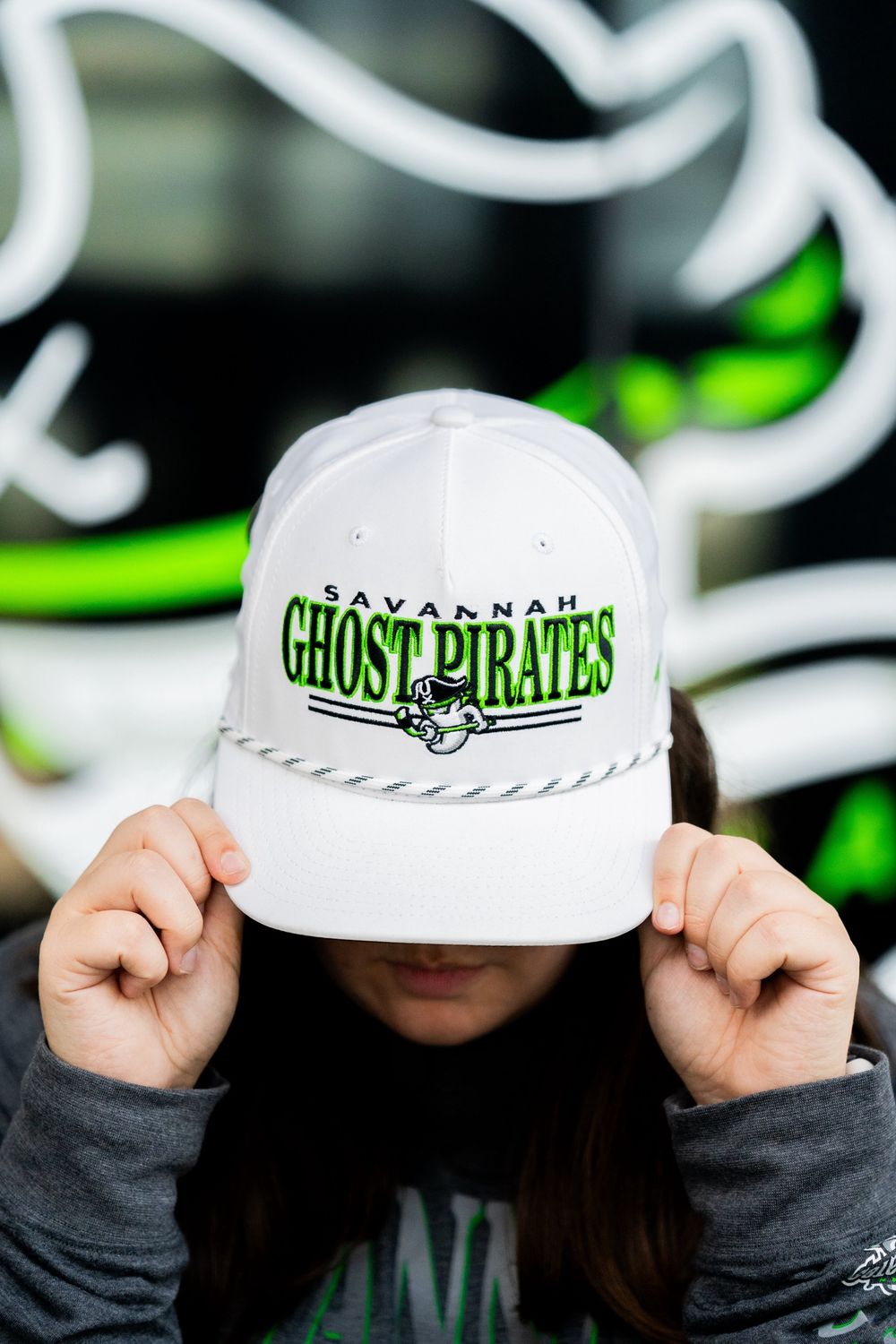 Savannah Ghost Pirates Birdie White Regalia Hat