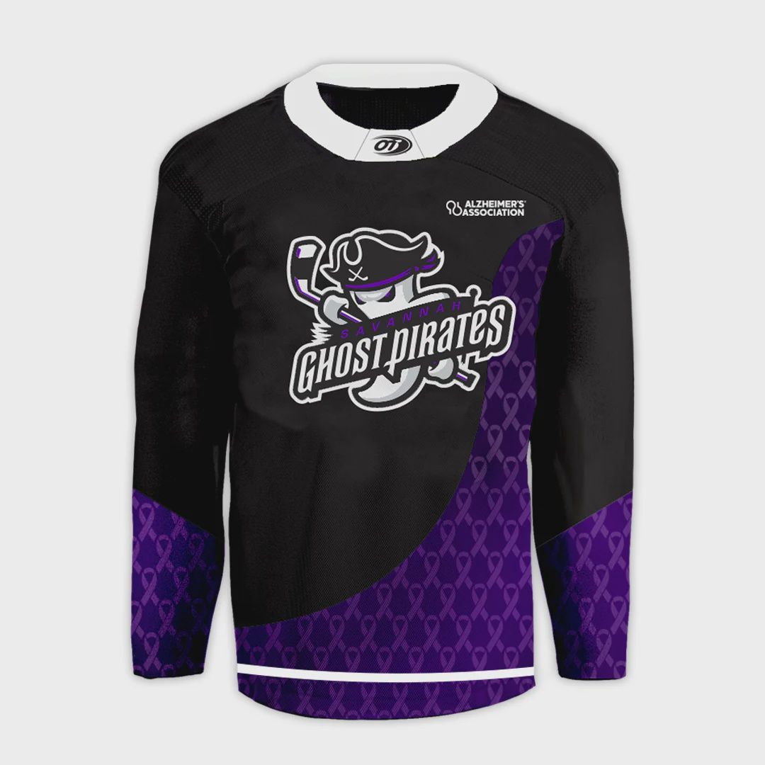 Savannah Ghost Pirates Alzheimer's Awareness Replica Jersey