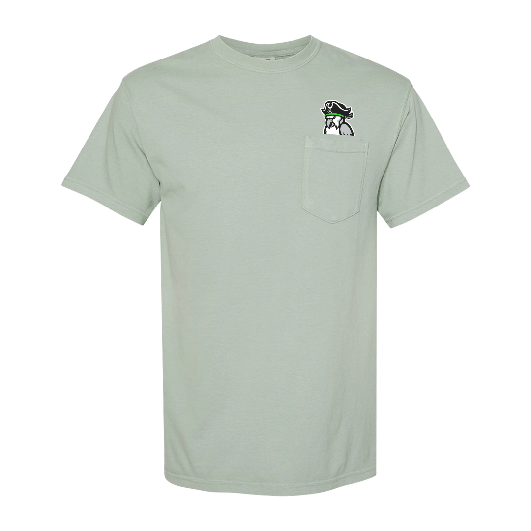 Ghost Parrot Bay Parrot Pocket T-Shirt
