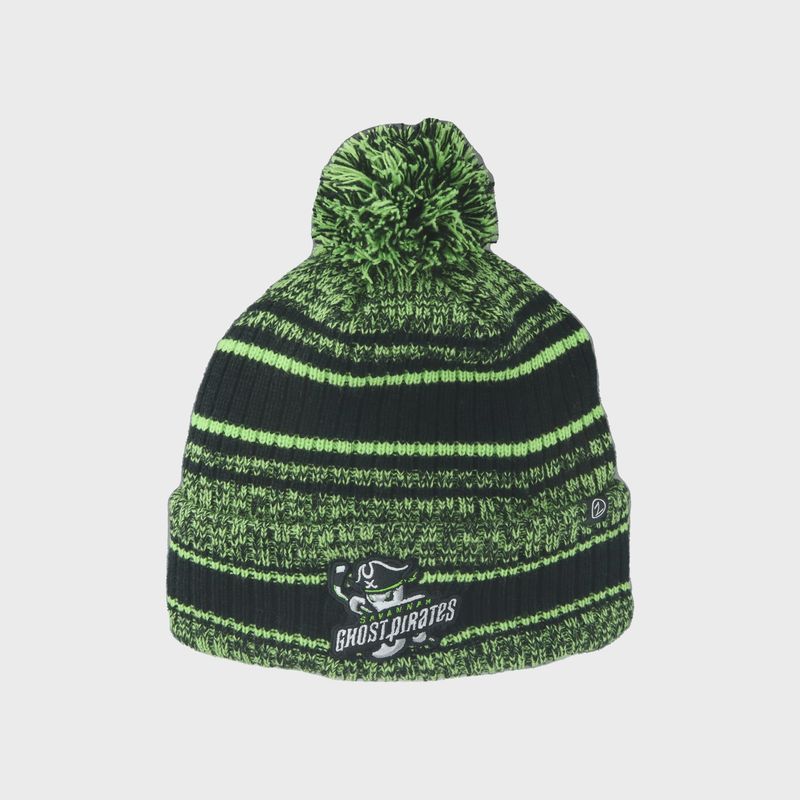 Savannah Ghost Pirates Zephyr Grn/Blk/Wht Klondike Beanie