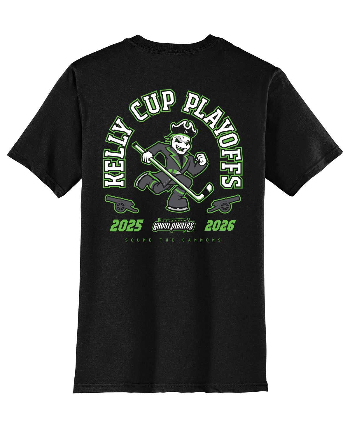 Ghost Pirates 25-26 Sound the Cannons Playoff Tee