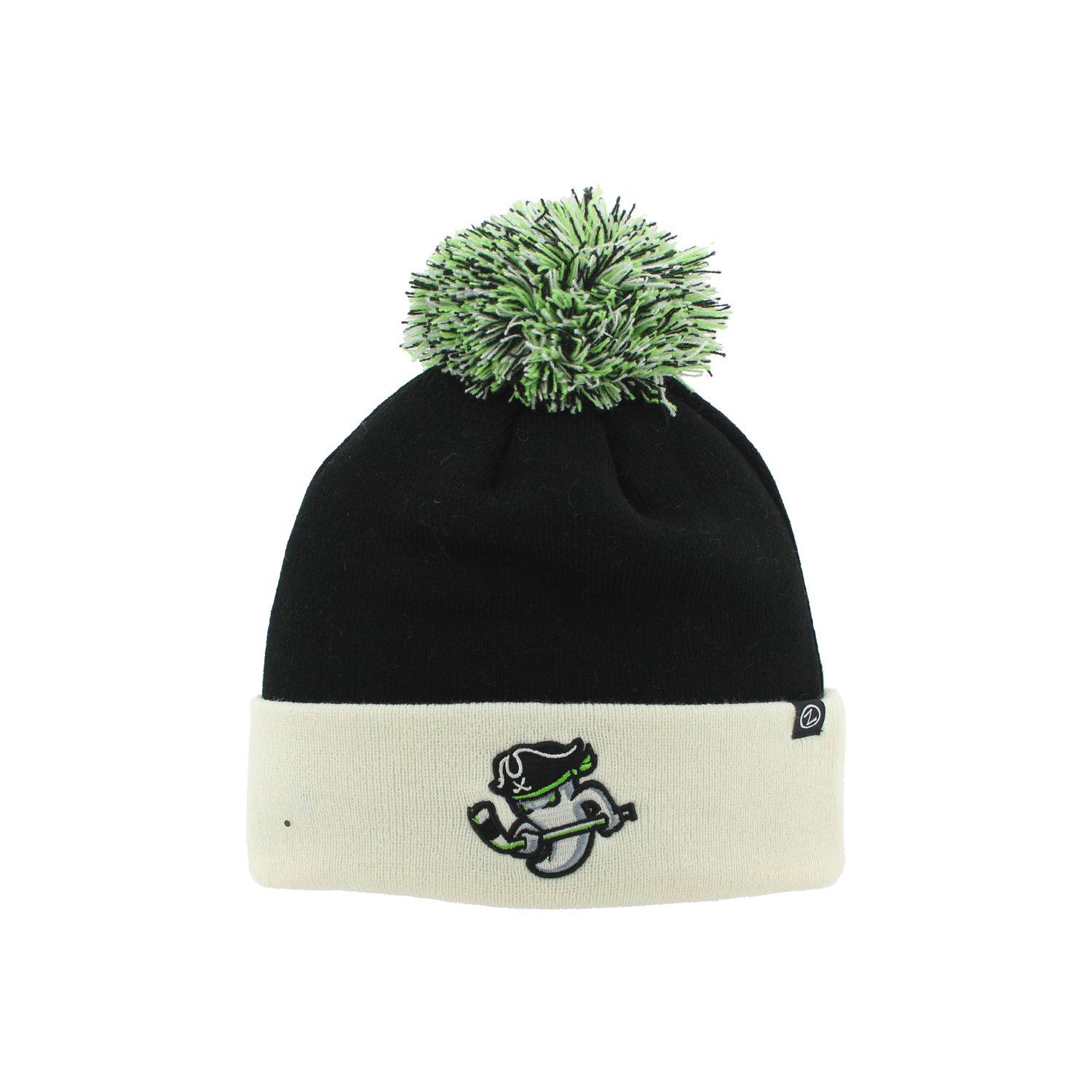 Ghost Pirates White/Black Pom