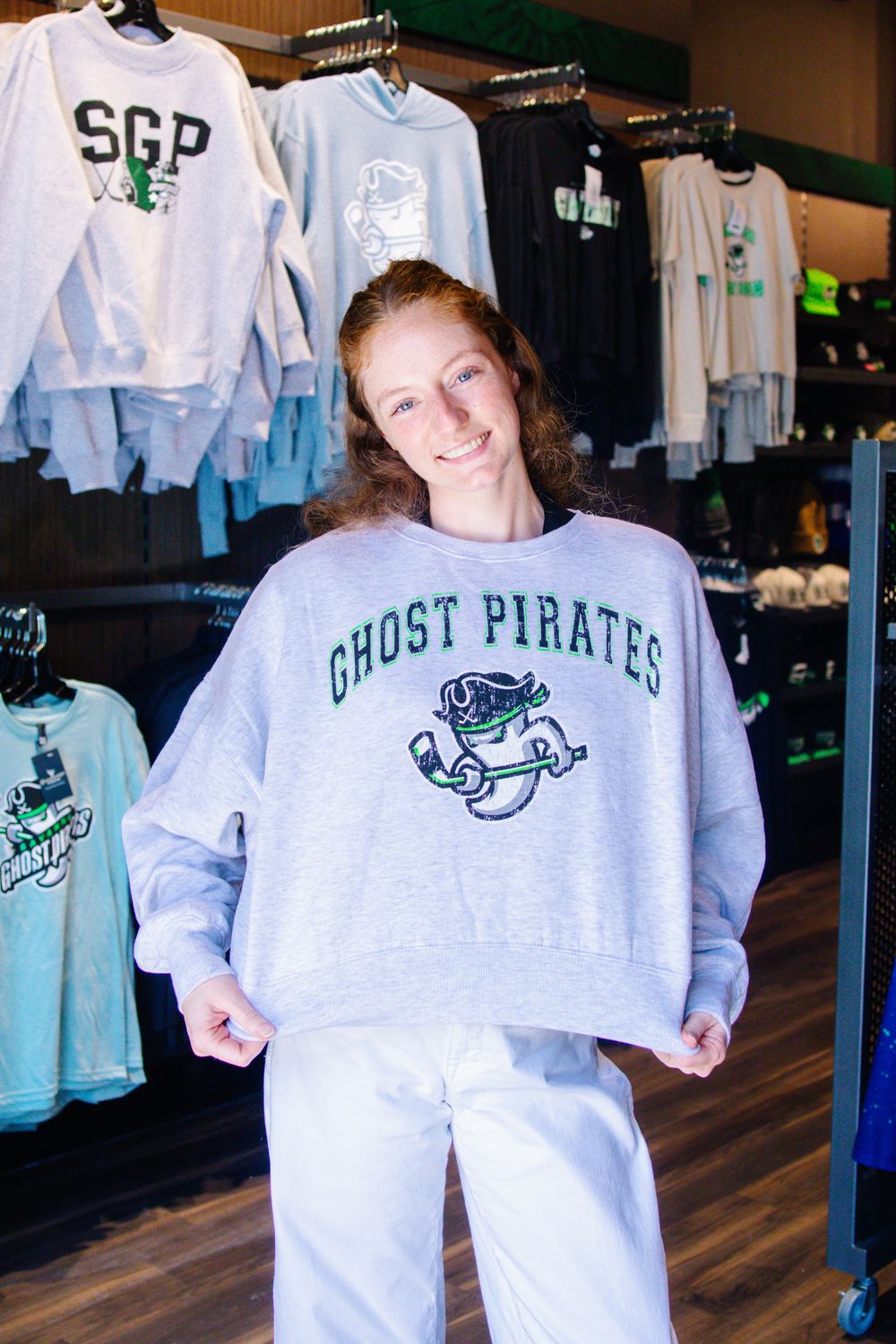 Ghost Pirates Gameday Fleece Grey Crew