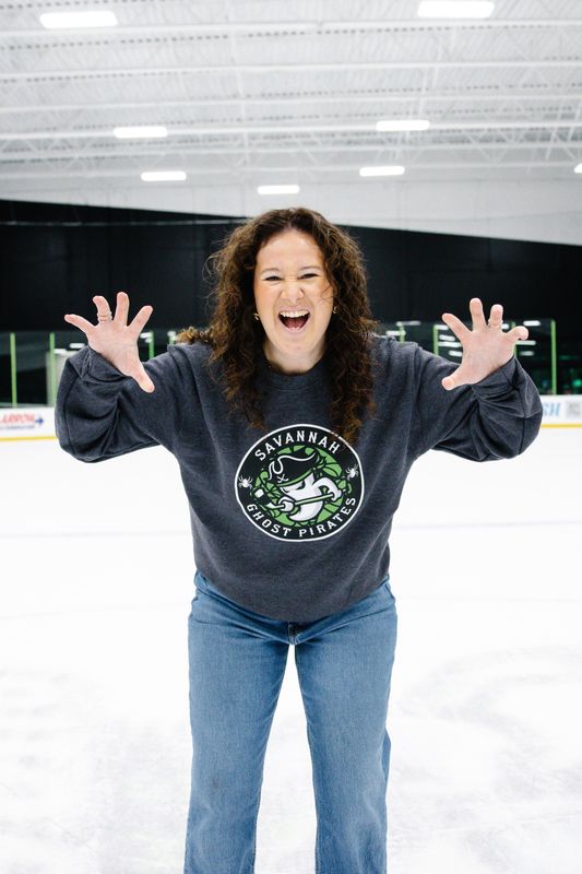 Ghost Pirates Spiders Charcoal Champion Crewneck