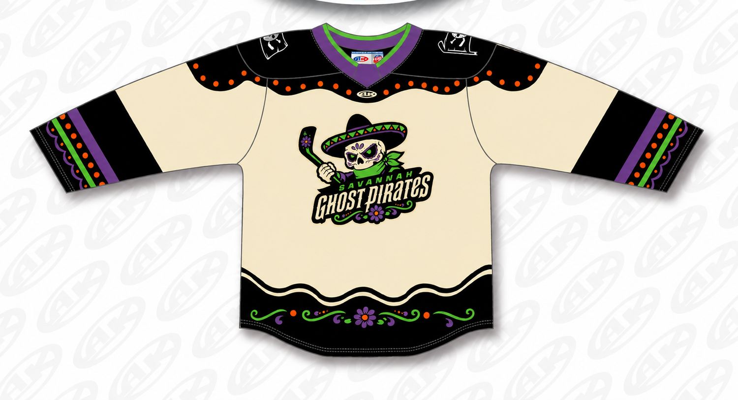 Ghost Pirates Día de los Muertos Replica Jersey