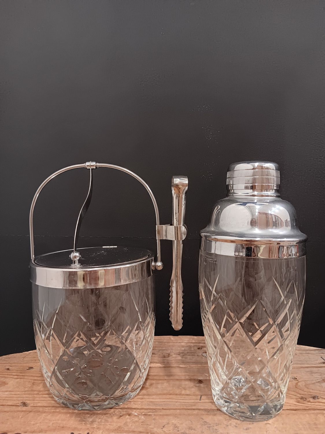Crystal Cocktail set, 2 pieces