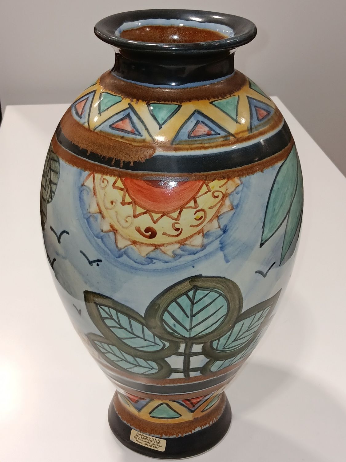 NZ Pottery large vase