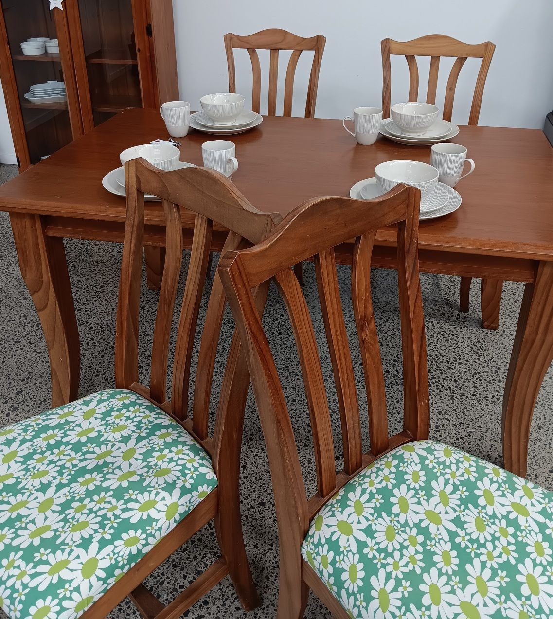 Wooden Table and 4 Chairs
