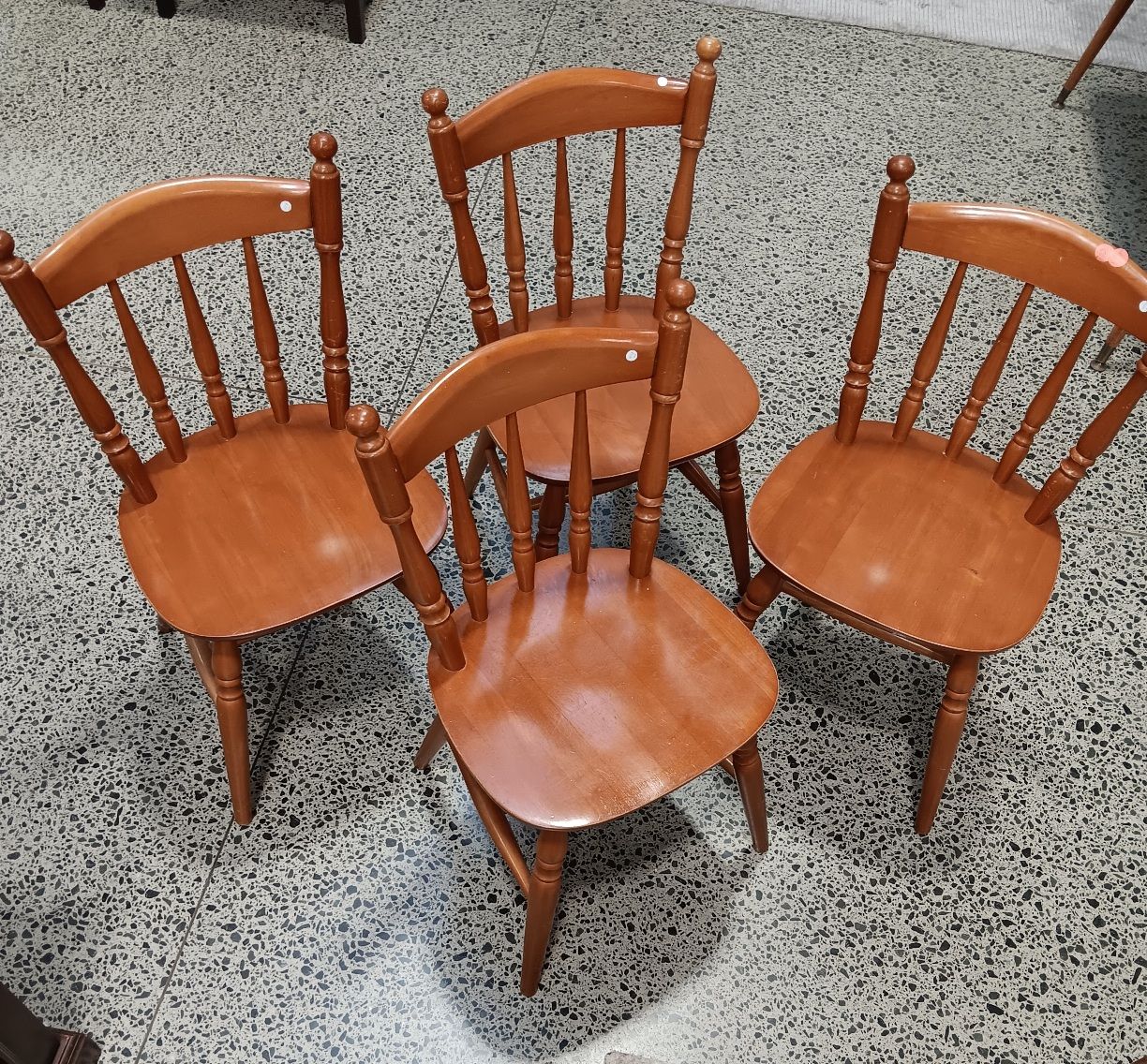 Wooden chairs x 4
