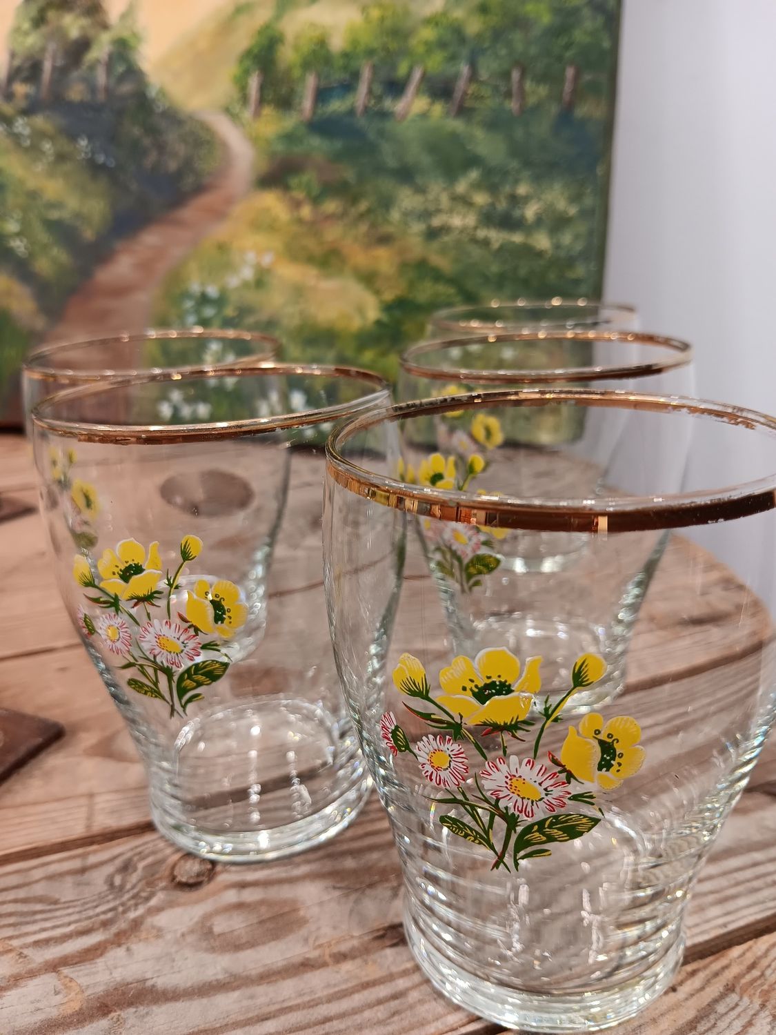 Jug and 5 glasses