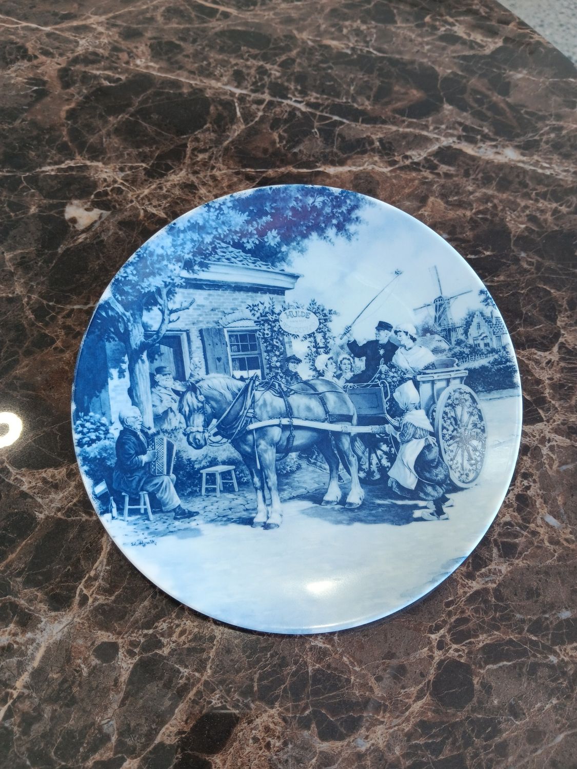 Dutch Plate with Horse &amp; Cart