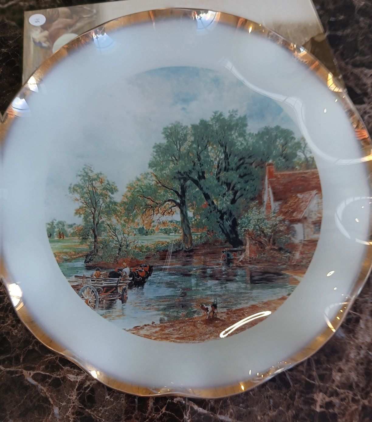 Plate with Horses