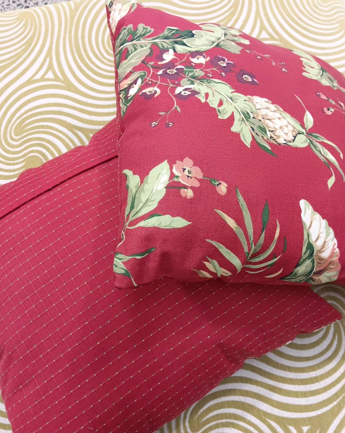 Red Flower Cushions