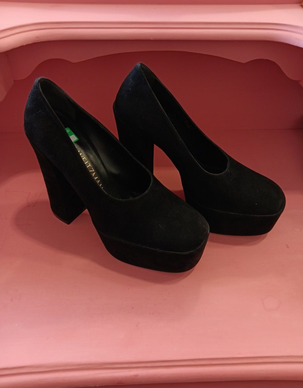 Stuart Weitzman Black High Shoes Size 39.5
