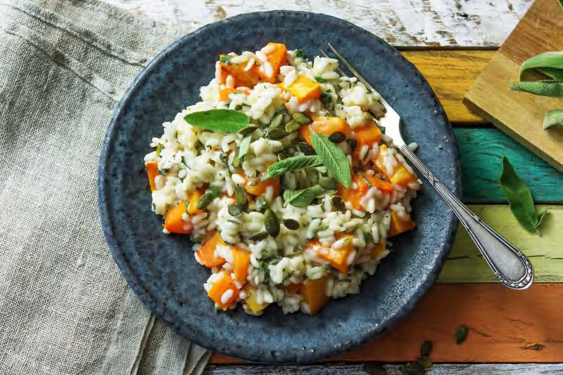 Sage &amp; Roast Pumpkin Risotto (v)