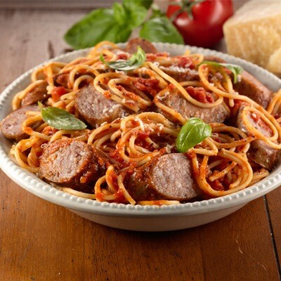 Tomato With Fennel Sausage Spaghetti (GF)