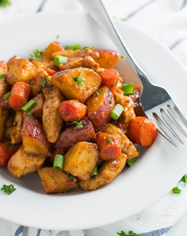 Chicken Yiros with Roast potato