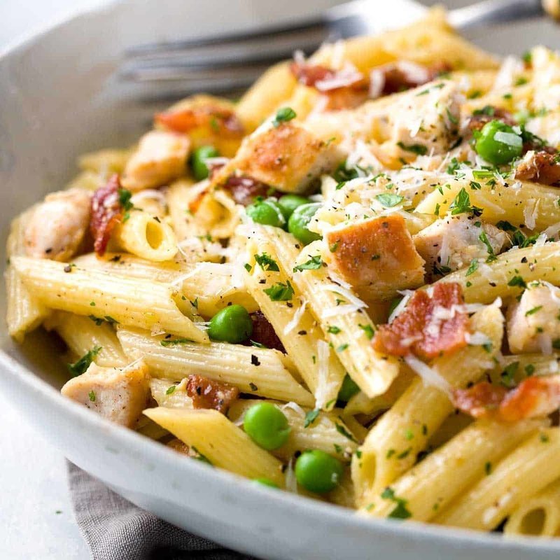 Penne Chicken Carbonara