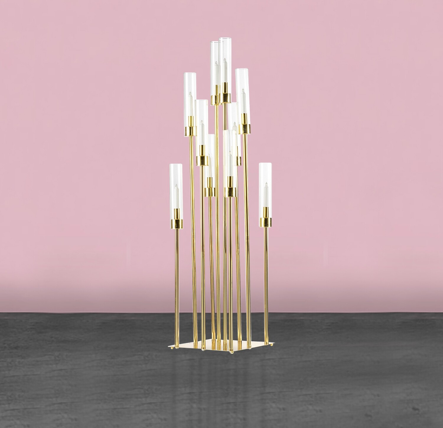1350mm Romantic Gold Candelabra 1350mm Romantic Gold Candelabra