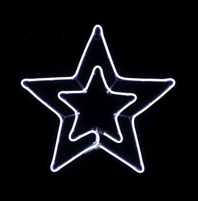 ESTRELA DUPLA LED NEON