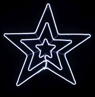 ESTRELA TRIPLA LED NEON