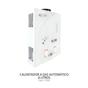 Calentador de Gas 8 litros automático