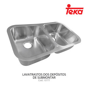 Lavatrastos 2 Depósitos submontar TU 30-18-8 TEKA