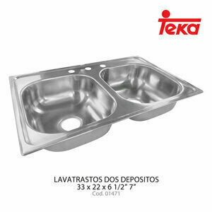 Lavatrastos TEKA Empotrable 2 Fosas