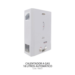 Calentador gas de 18 litros automáticos