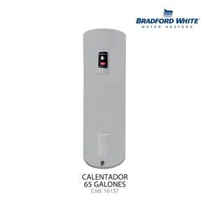 Calentador 65 galones Bradford con válvula