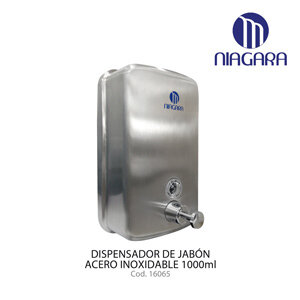 Dispensador de jabón acero inoxidable 1,000 ml Niagara