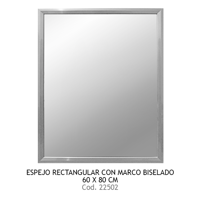 Espejo rectangular 60x80 cm con marco Niagara