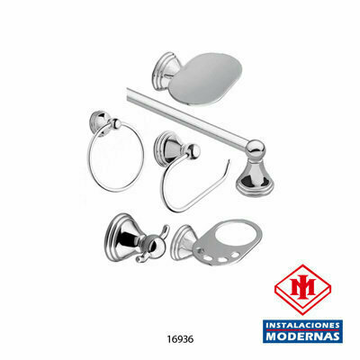 Juego de Accesorios Preston 6 Piezas Cromado