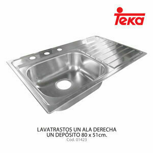 Lavatrastos TEKA Empotrable 1 Fosa 1 Escurridor Derecho