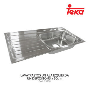 Lavatrastos TEKA Empotrable 1 Fosa 1 Escurridor Izquierdo