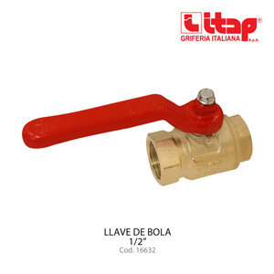 Llave de bola 1/2 pulgada Itap