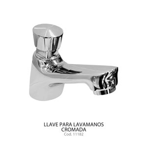 Llave para lavamanos Nobili automatica cromada