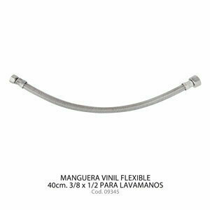 Manguera Vinil flexible 40cm 3/8 * 1/2 para lavamanos Coflex