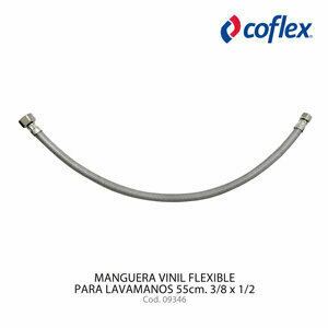 Manguera Vinil Flexible 55cm 3/8 * 1/2 para lavamanos Coflex