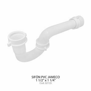 Sifón PVC Jameco 1 1/2 * 1 1/4