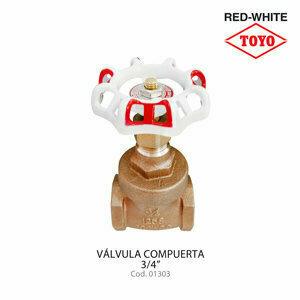 válvula Compuerta 3/4 Red-White