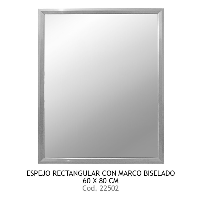 Espejo rectangular 60x80 cm con marco Niagara