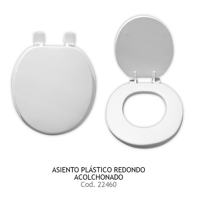 Asiento plástico redondo Acolchonado