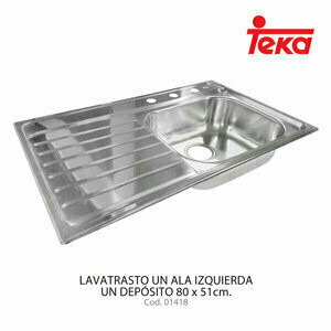 Lavatrastos TEKA Empotrable 1 Fosa 1 Escurridor Izquierdo