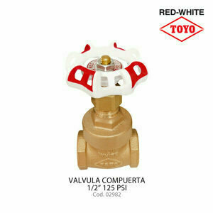 válvula Compuerta 1/2 125PSI Toyo