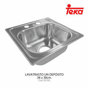 Lavatrastos 1 deposito s/ala 38*38 (15*15) Teka